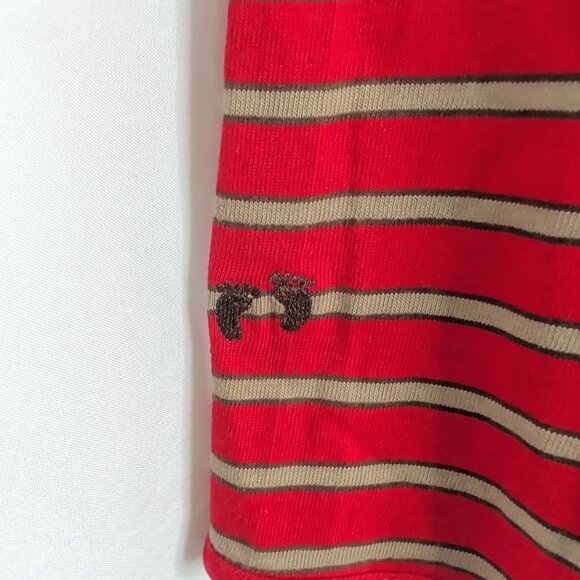 Vintage Hang Ten Honda Shirt Small Red Striped Henley - Picture 6 of 8